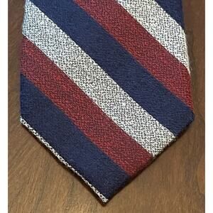 Knottery Blue Red 60% Polyester 40% Viscose Men’s Neck Tie Made In China